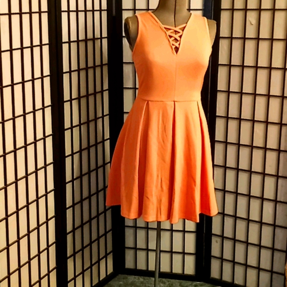 New CORAL COLOR DRESS